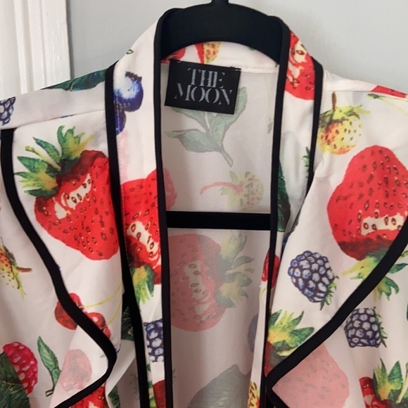 Unique Vintage “The Moon” Neck tie blouse - Picture 2 of 3